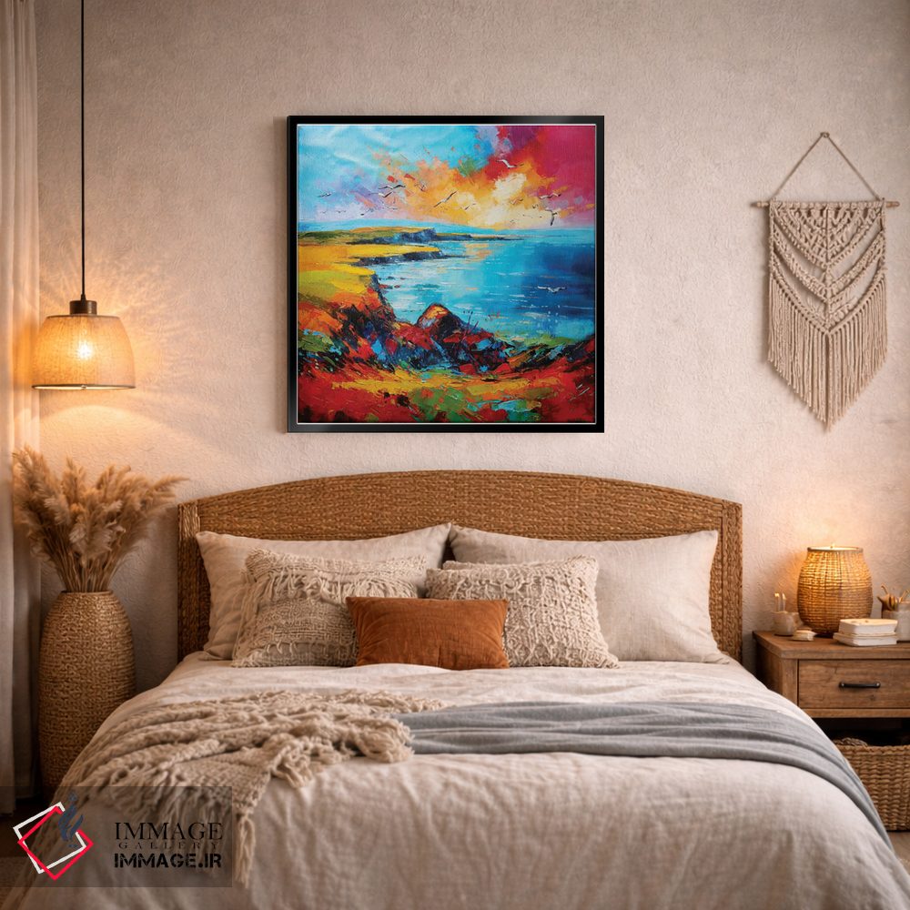 تابلو دکوراتیو صخره های شعله ور اثر کانر مک گوایر - D5B