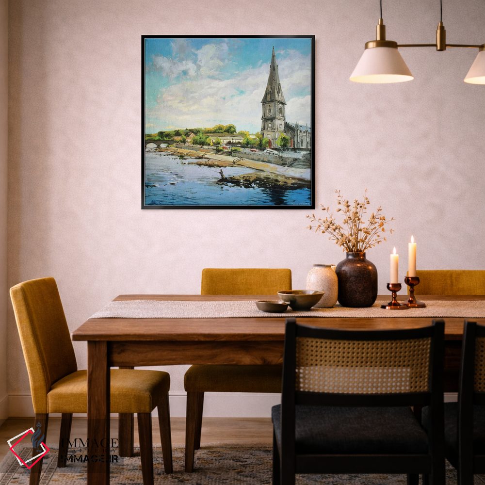 تابلو دکوراتیو County Mayo" بالینا بر رودخانه موی، شهرستان مایو اثر کانر مک گوایر - D6B