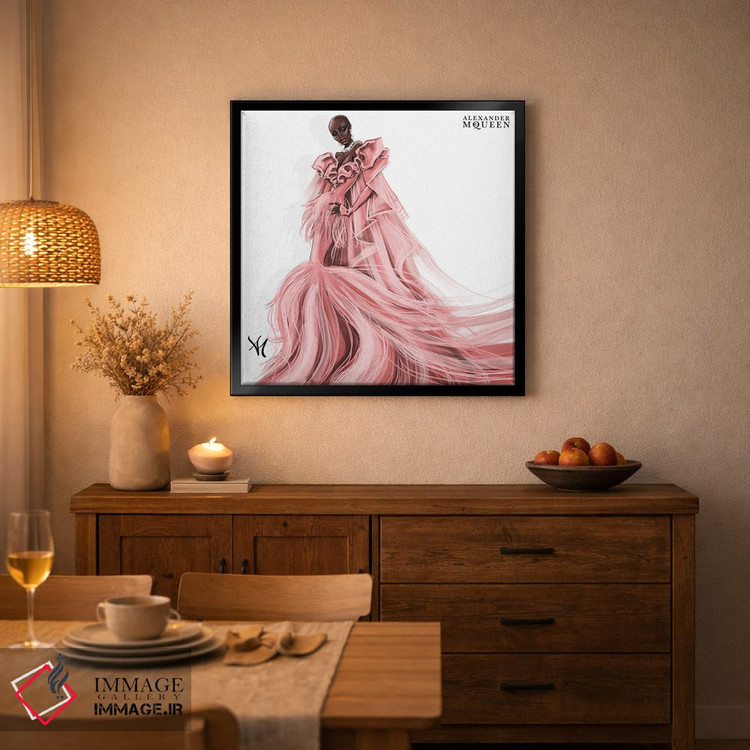 تابلو دکوراتیو الکساندر مک کوئین اثر آرمان مهیدری - D2B