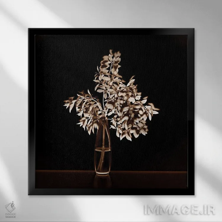 تابلو دکوراتیو فیلیگران XLII اثر مایکل فرانک - نمای قابدار مشکی