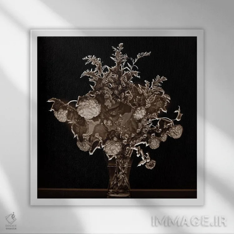 تابلو دکوراتیو فیلیگران XLVII اثر مایکل فرانک - نمای قابدار سفید