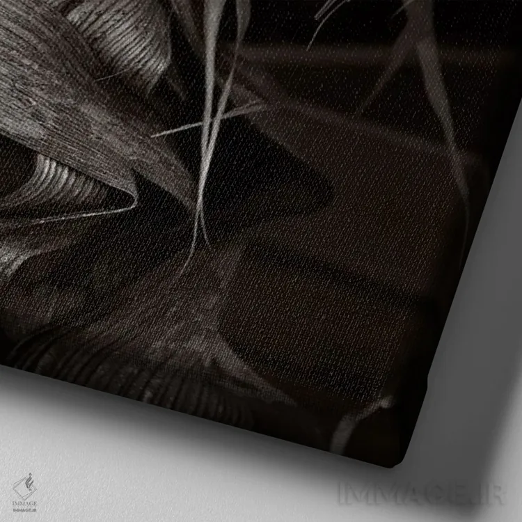 تابلو دکوراتیو باغ های کیو I-A اثر مایکل فرانک - نمای نزدیک بافت بوم