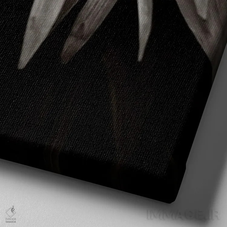 تابلو دکوراتیو باغ های کیو I-B اثر مایکل فرانک - نمای نزدیک بافت بوم