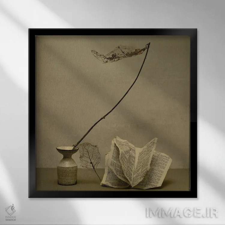 تابلو دکوراتیو چشمانم را بگشا تا ببینم اثر مایکل فرانک - نمای قابدار مشکی