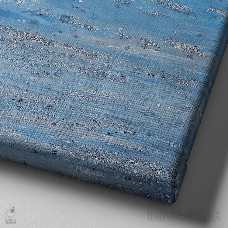 تابلو دکوراتیو نسیم دریا اثر مارتینا هارتوش - نمای نزدیک بافت بوم