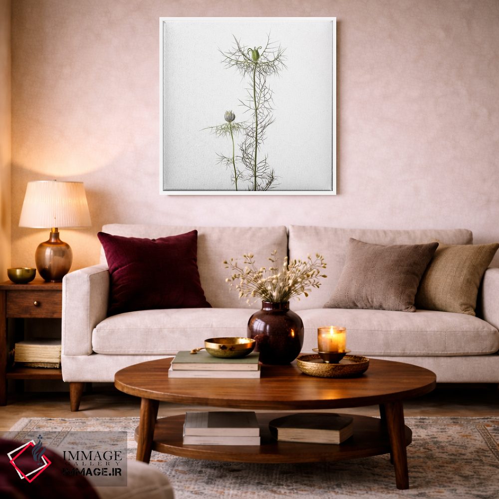 تابلو دکوراتیو گل سیاه دانه اثر مایکل فرانک - D1W