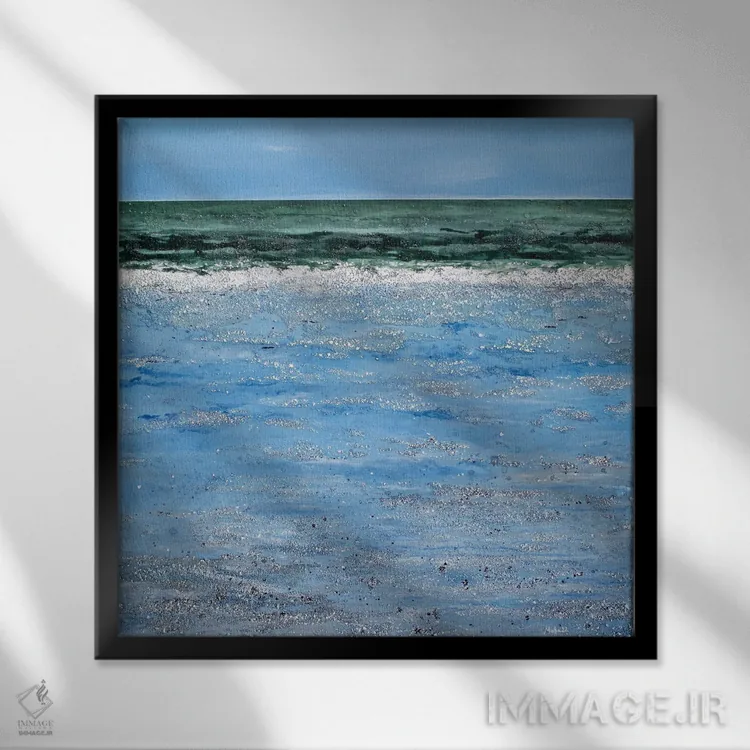 تابلو دکوراتیو نسیم دریا اثر مارتینا هارتوش - نمای قابدار مشکی