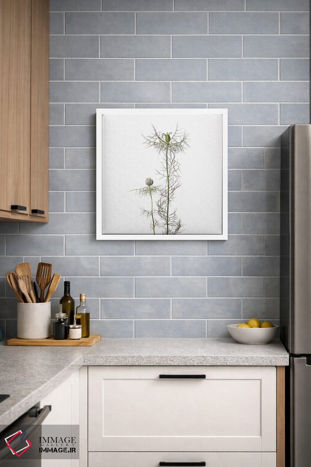 تابلو دکوراتیو گل سیاه دانه اثر مایکل فرانک - D2W