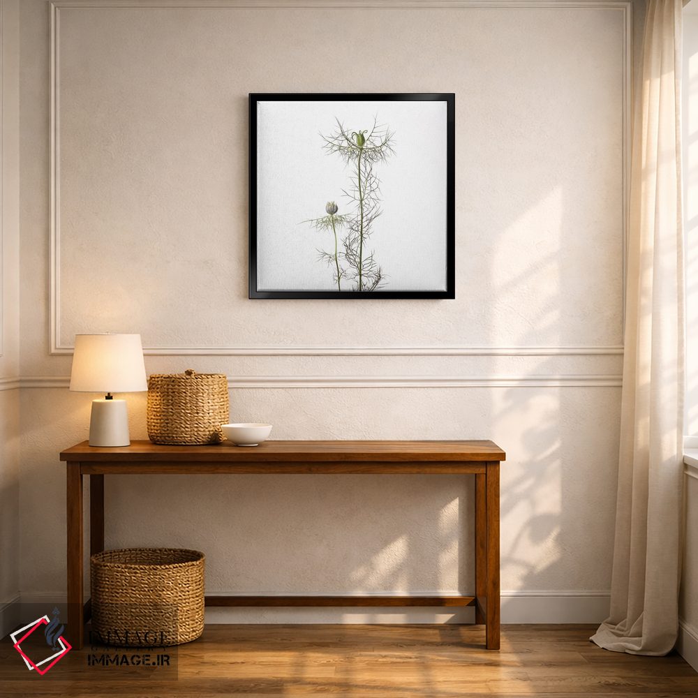 تابلو دکوراتیو گل سیاه دانه اثر مایکل فرانک - D6B
