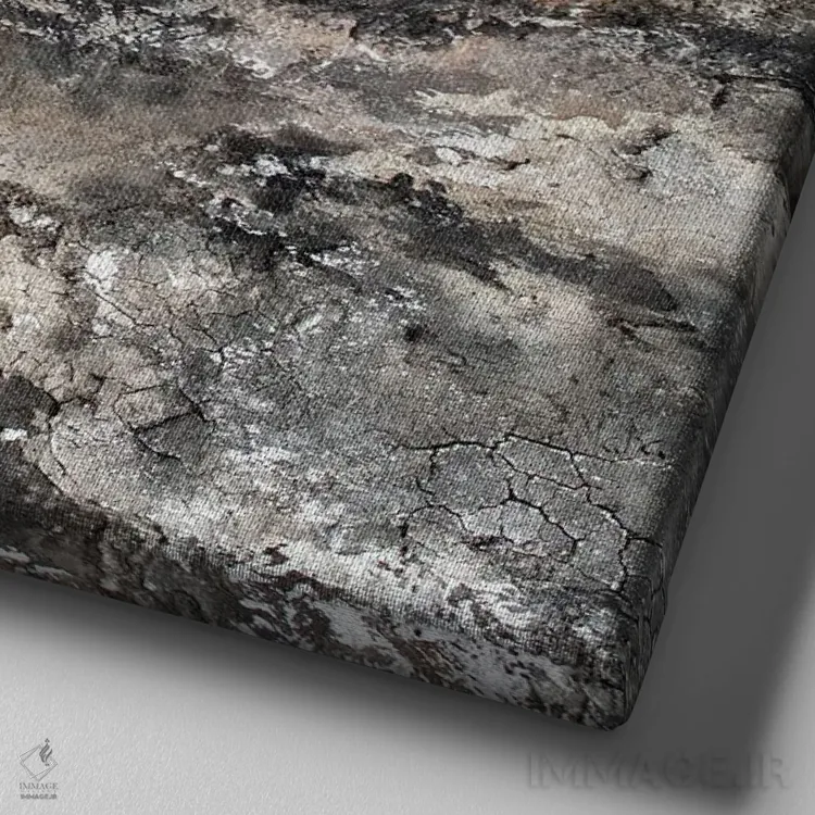 تابلو دکوراتیو چیزهای ساده را انتخاب کن اثر مارتینا هارتوش - نمای نزدیک بافت بوم