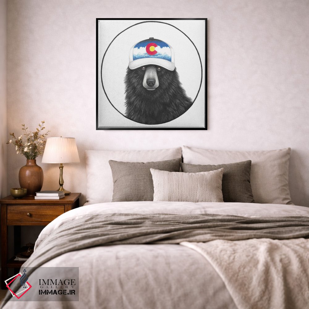 تابلو دکوراتیو خرس کلرادو اثر مندی هک - D2B