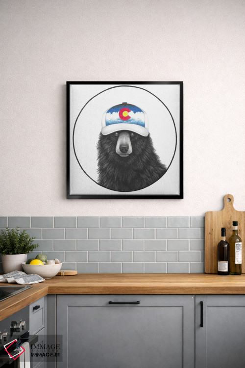 تابلو دکوراتیو خرس کلرادو اثر مندی هک - D4B