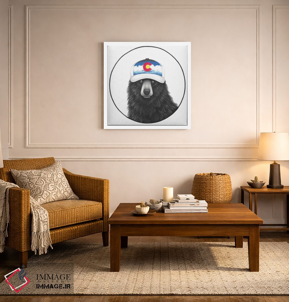 تابلو دکوراتیو خرس کلرادو اثر مندی هک - D5W