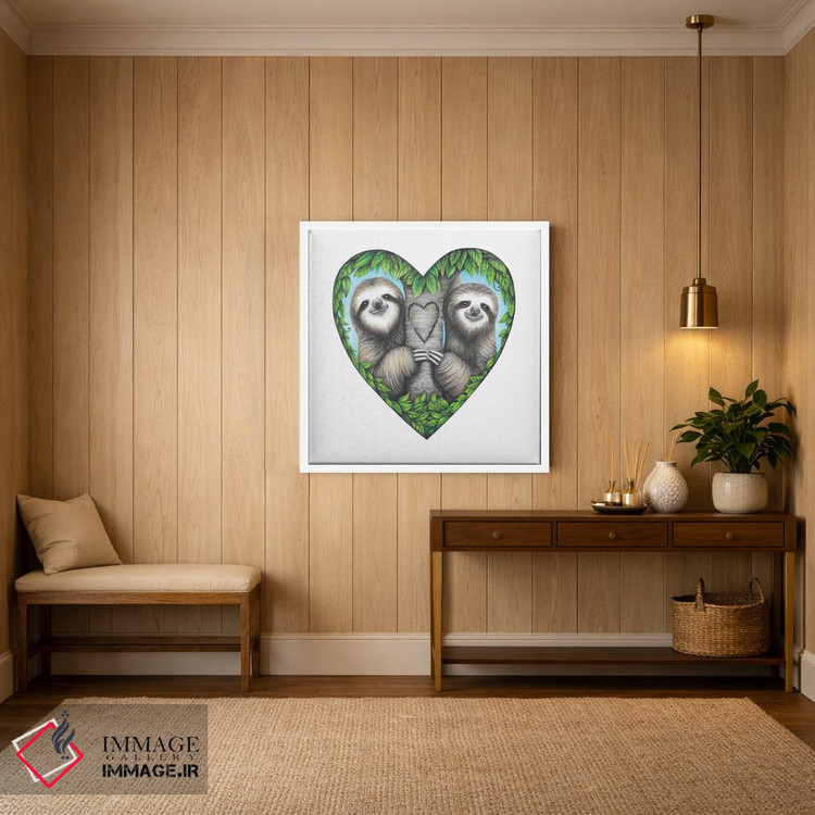 تابلو دکوراتیو عشق تنبل اثر مندی هک - D3W