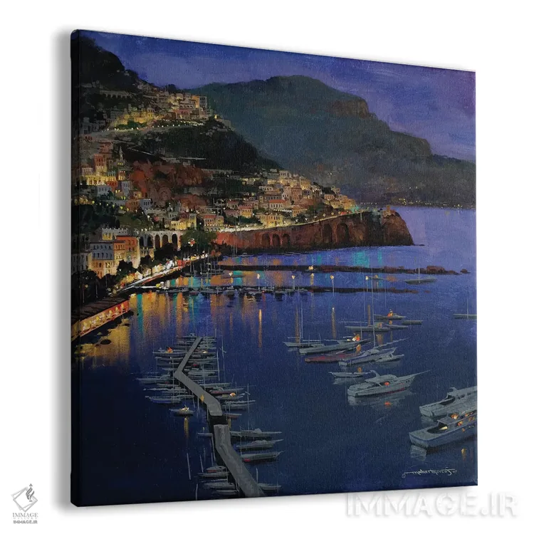 تابلو دکوراتیو درخشش آمالفی اثر ماهر مرکوس - نمای پرسپکتیو محصول