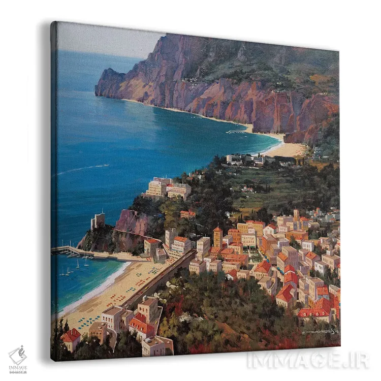 تابلو دکوراتیو مونتروسو آل ماره اثر ماهر مرکوس - نمای پرسپکتیو محصول