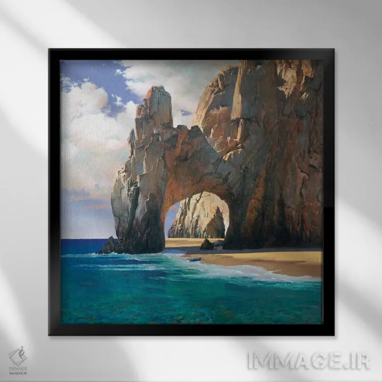 تابلو دکوراتیو کابو اثر ماهر مرکوس - نمای قابدار مشکی