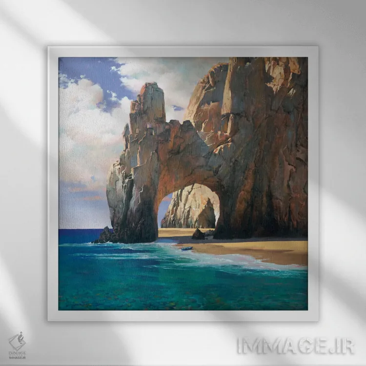 تابلو دکوراتیو کابو اثر ماهر مرکوس - نمای قابدار سفید