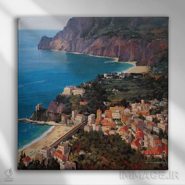 تابلو دکوراتیو مونتروسو آل ماره اثر ماهر مرکوس - نمای روبهرو روی دیوار