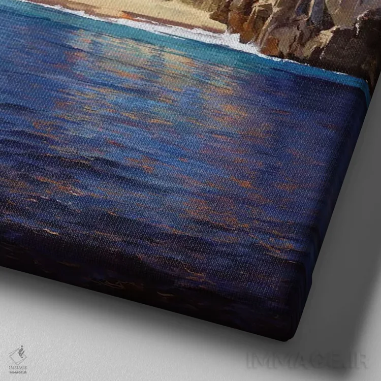 تابلو دکوراتیو کابو سن لوکاس اثر ماهر مرکوس - نمای نزدیک بافت بوم