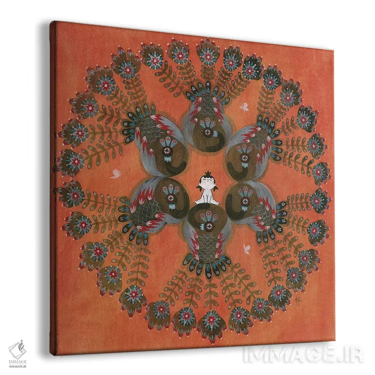 تابلو دکوراتیو برکت های سنتی اثر مارتین هسو - نمای پرسپکتیو محصول