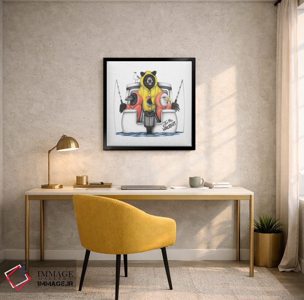 تابلو دکوراتیو قایق ماهیگیری هالیبوت اثر مندی هک - D6B