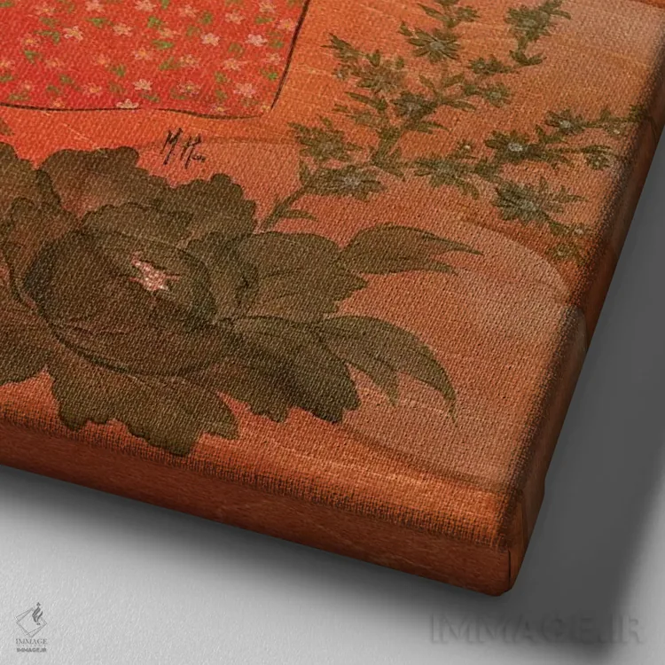 تابلو دکوراتیو سه خرس اثر مارتین هسو - نمای نزدیک بافت بوم