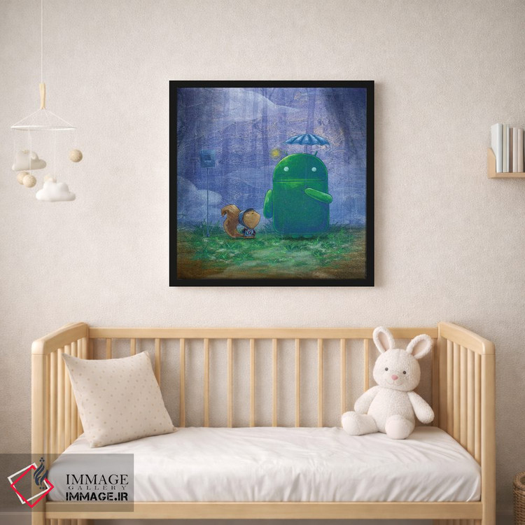 تابلو دکوراتیو باران ربات اثر مارتین هسو - D1B