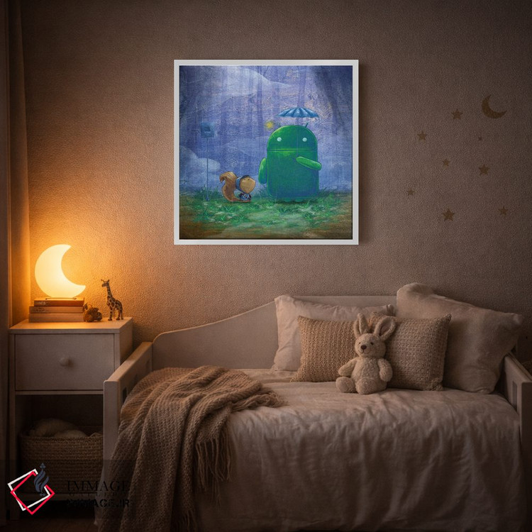 تابلو دکوراتیو باران ربات اثر مارتین هسو - D2W