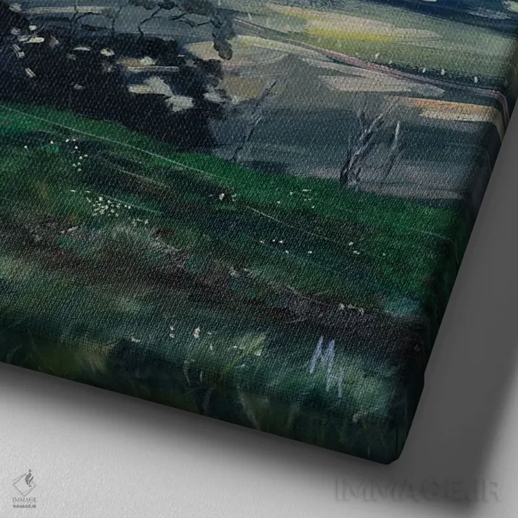 تابلو دکوراتیو حومه بایرون بی اثر مردیت هاوس - نمای نزدیک بافت بوم