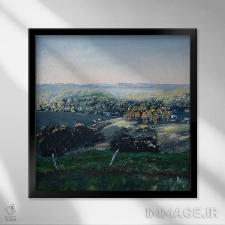 تابلو دکوراتیو حومه بایرون بی اثر مردیت هاوس - نمای قابدار مشکی