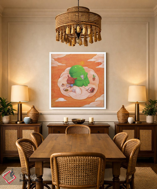 تابلو دکوراتیو خوک ربات اثر مارتین هسو - D3W