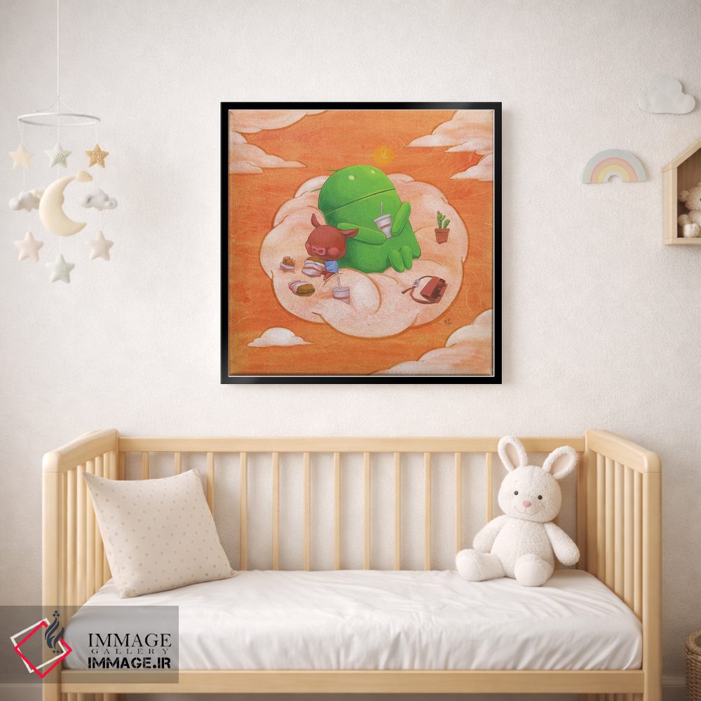 تابلو دکوراتیو خوک ربات اثر مارتین هسو - D2B