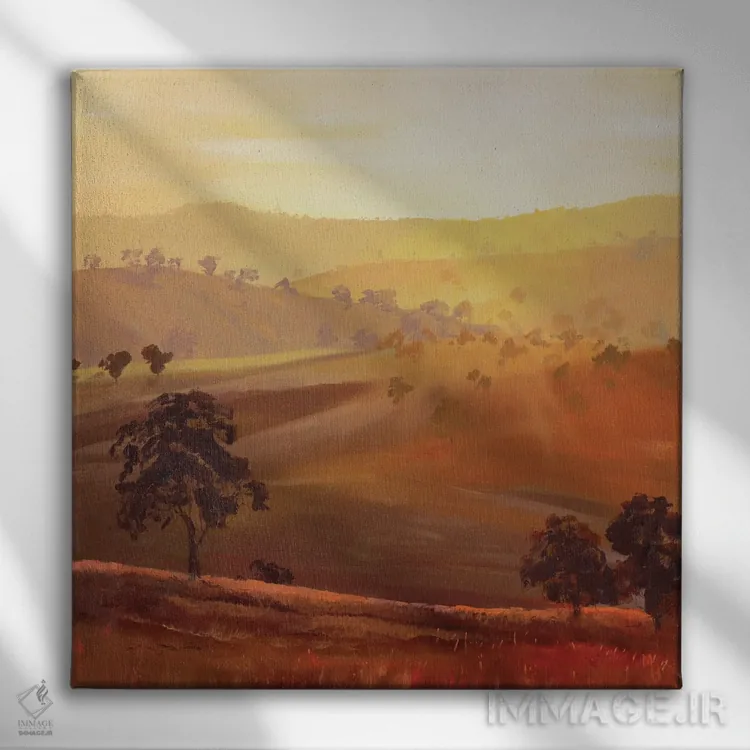 تابلو دکوراتیو اولین بوسه صبح اثر مردیت هاوس - نمای روبهرو روی دیوار