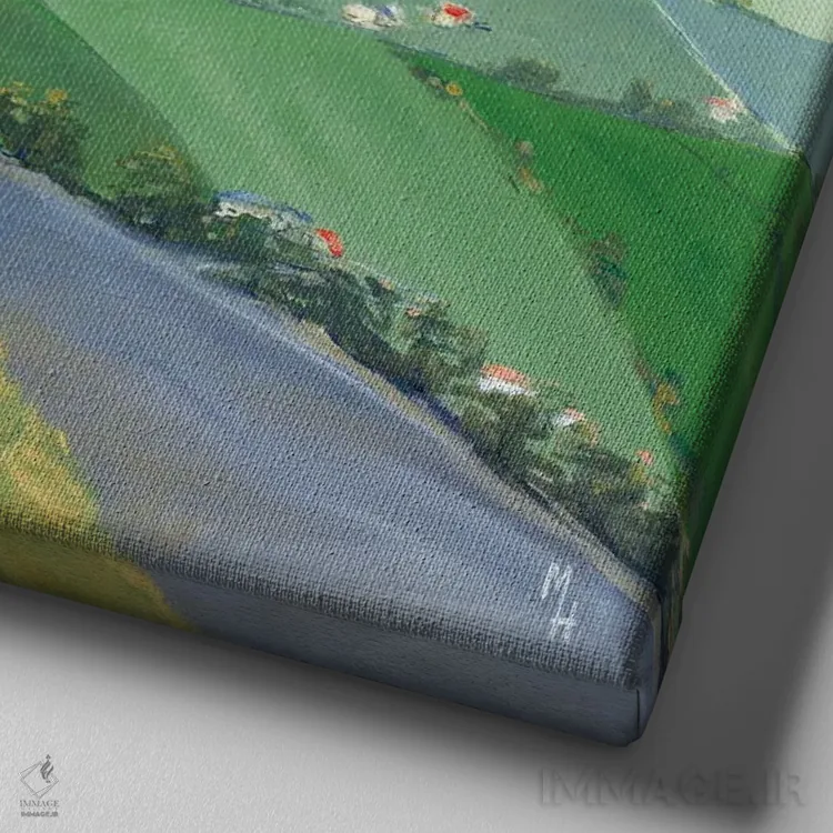 تابلو دکوراتیو تا هر جا چشم کار می کند II اثر مردیت هاوس - نمای نزدیک بافت بوم