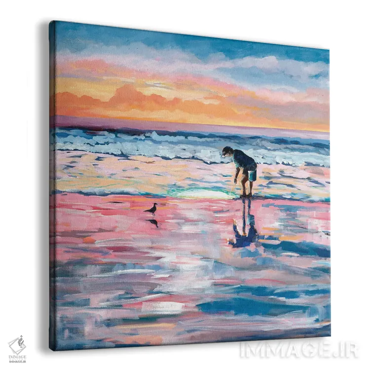 تابلو دکوراتیو ماهیگیری در آب های کم عمق اثر مردیت هاوس - نمای پرسپکتیو محصول