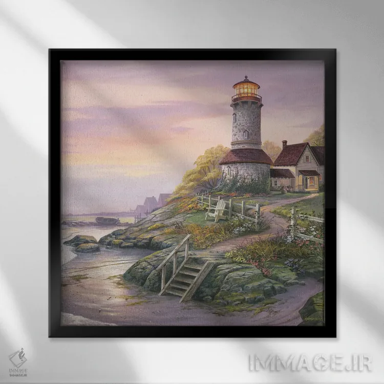 تابلو دکوراتیو دریانوردی آرام اثر مایکل هامفریز - نمای قابدار مشکی