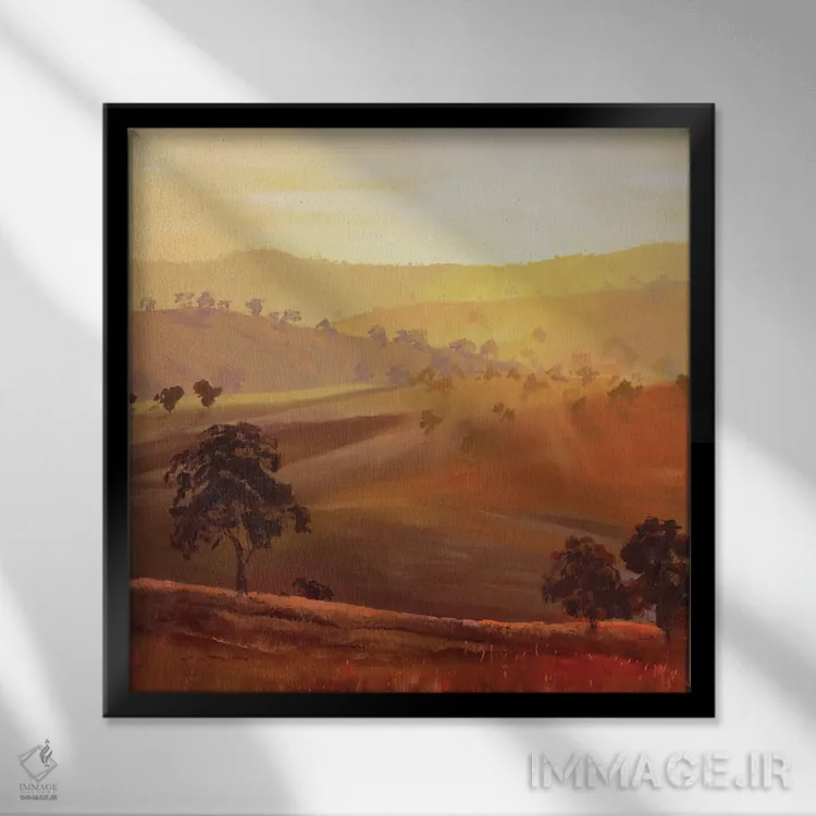 تابلو دکوراتیو اولین بوسه صبح اثر مردیت هاوس - نمای قابدار مشکی