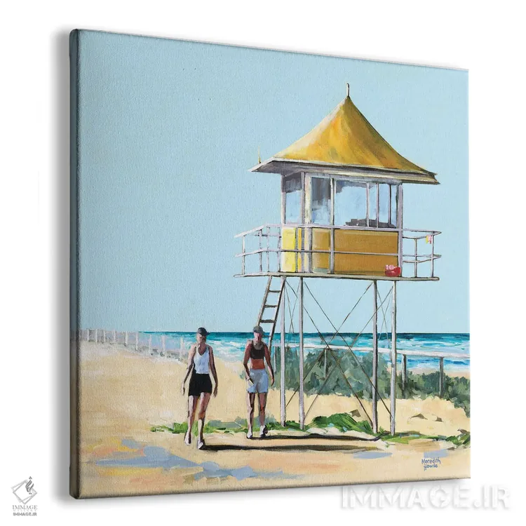 تابلو دکوراتیو ساحل طلایی اثر مردیت هاوس - نمای پرسپکتیو محصول