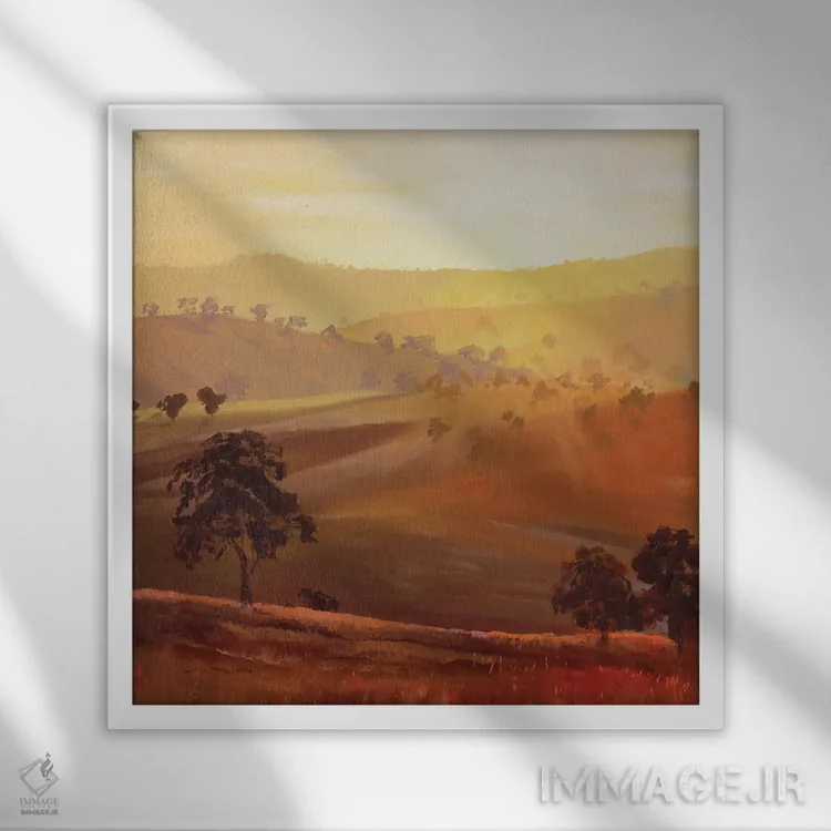 تابلو دکوراتیو اولین بوسه صبح اثر مردیت هاوس - نمای قابدار سفید