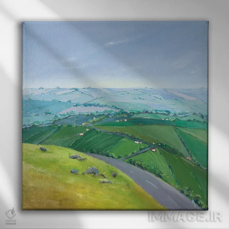 تابلو دکوراتیو تا هر جا چشم کار می کند I اثر مردیت هاوس - نمای روبهرو روی دیوار