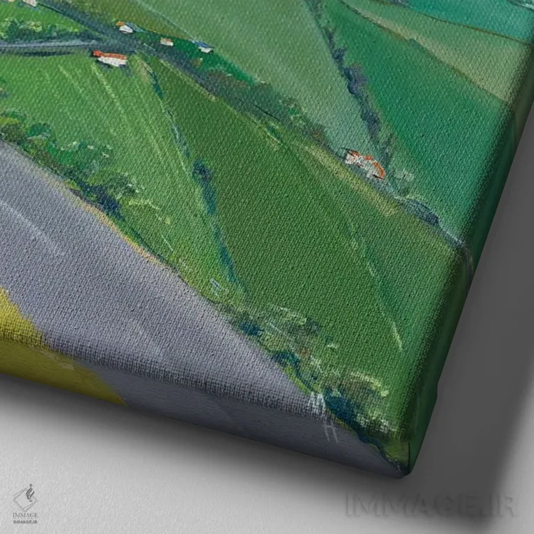 تابلو دکوراتیو تا هر جا چشم کار می کند I اثر مردیت هاوس - نمای نزدیک بافت بوم