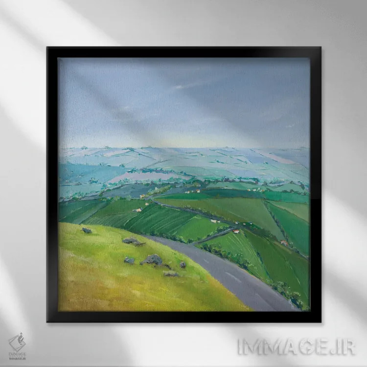 تابلو دکوراتیو تا هر جا چشم کار می کند I اثر مردیت هاوس - نمای قابدار مشکی