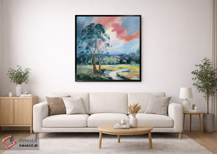 تابلو دکوراتیو رقص نور هنگام غروب اثر مردیت هاوس - D1B