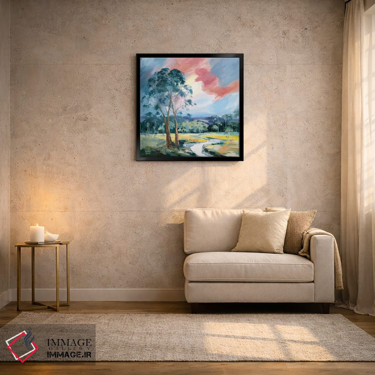 تابلو دکوراتیو رقص نور هنگام غروب اثر مردیت هاوس - D5B