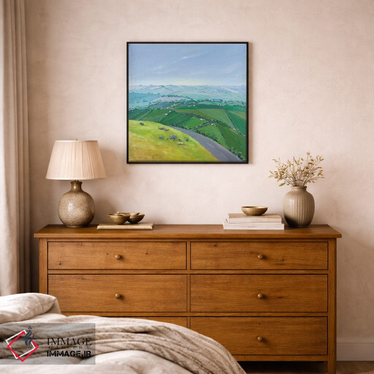 تابلو دکوراتیو تا هر جا چشم کار می کند I اثر مردیت هاوس - D1B