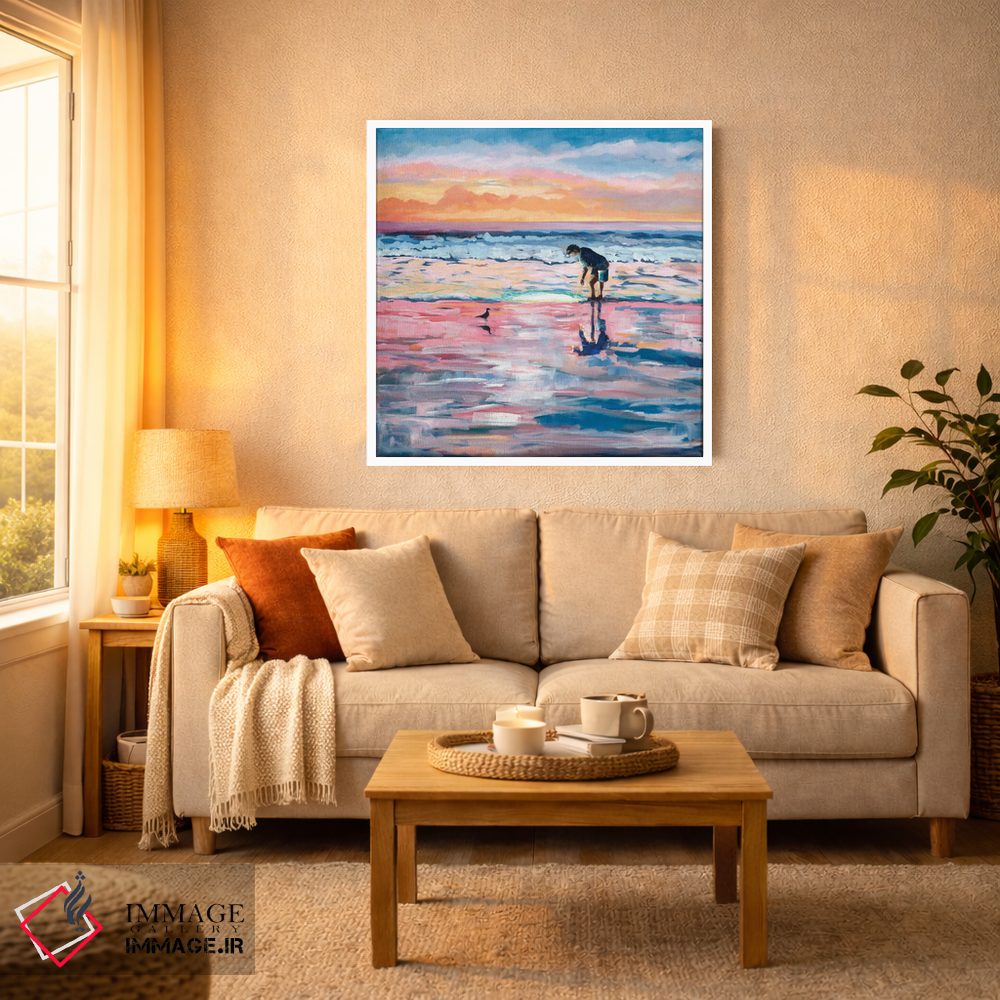 تابلو دکوراتیو ماهیگیری در آب های کم عمق اثر مردیت هاوس - D2W