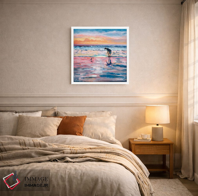 تابلو دکوراتیو ماهیگیری در آب های کم عمق اثر مردیت هاوس - D5W