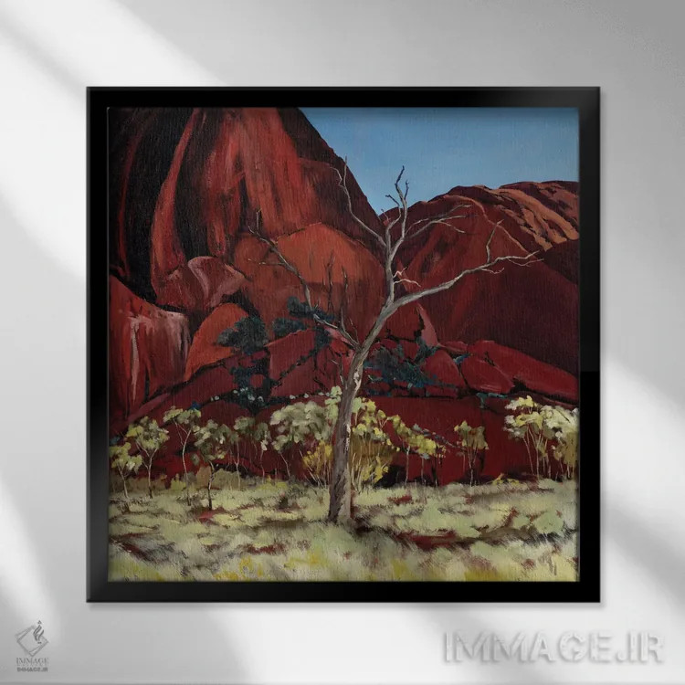 تابلو دکوراتیو اولورو II اثر مردیت هاوس - نمای قابدار مشکی