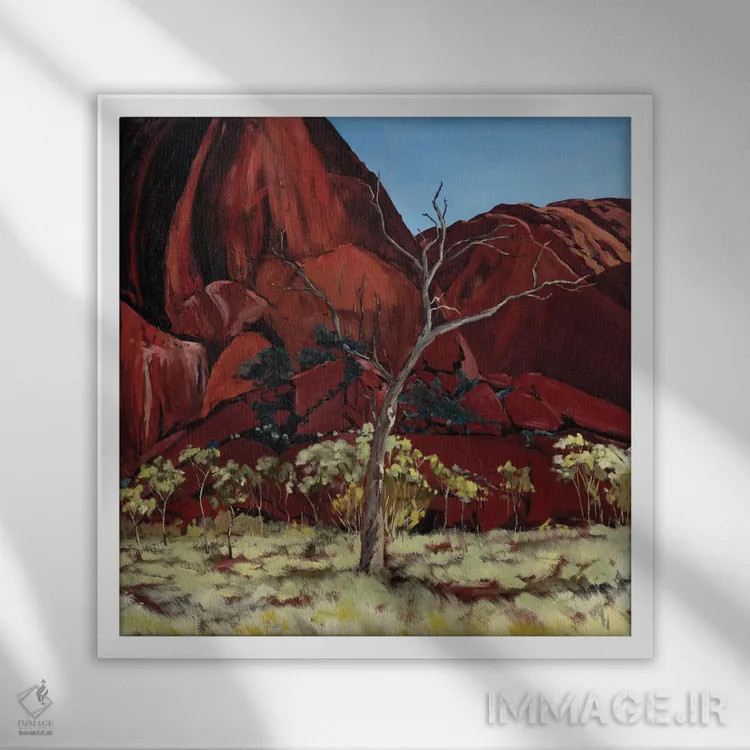 تابلو دکوراتیو اولورو II اثر مردیت هاوس - نمای قابدار سفید